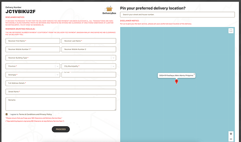 Door To Door Delivery Details